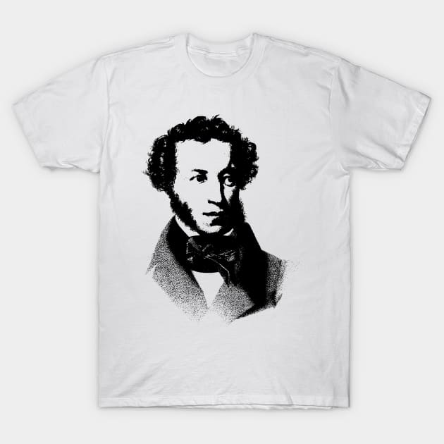 Aleksandr Sergejevich Pushkin Portrait T-Shirt by olemanner